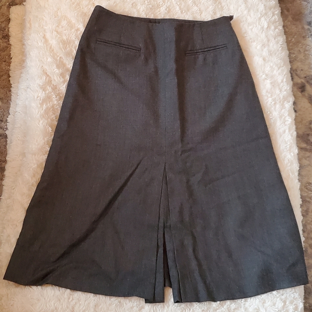Talbots Gray A-Line Skirt